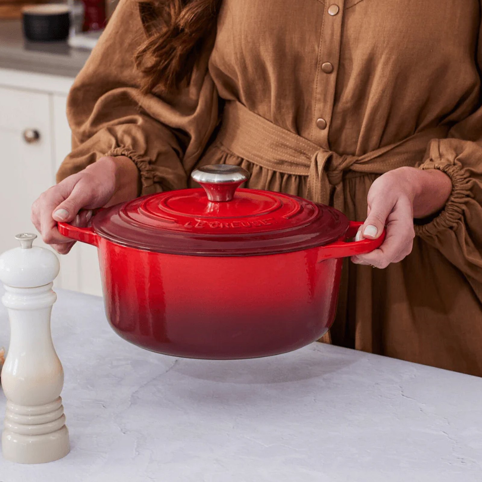 Panela Redonda Signature 24cm Le Creuset - Vermelho